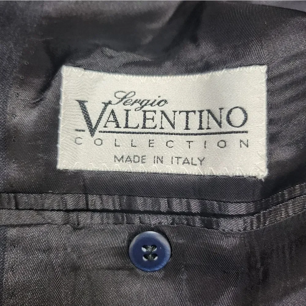 Sergio Valentino Collection Oreste Boggio Casero Wool Blazer Charcoal Mens